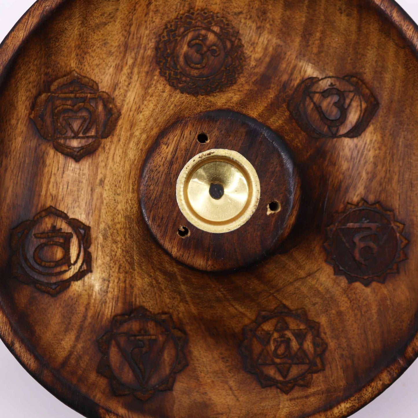 Disco porta incienso para conos y varillas - 7 Chakras